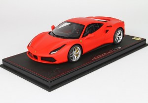 Ferrari 488 GTB Matte Red F1 2019 - 1:18 from BBR - P18106RF19ST